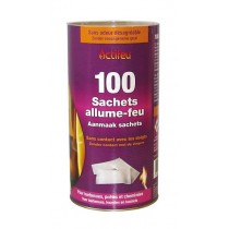 ACTIFEU - Allume-feu - 100 sachets individuels Boutique en ligne